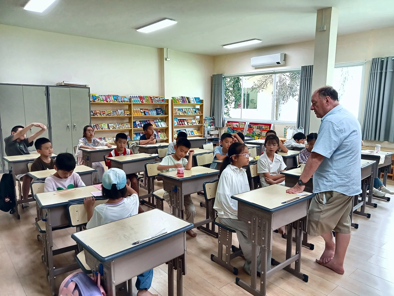 Students in class